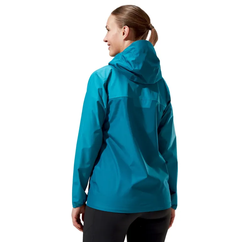 Berghaus Womens Deluge Pro 3.0 Jacket - Deep Ocean-Jungle Jewel
