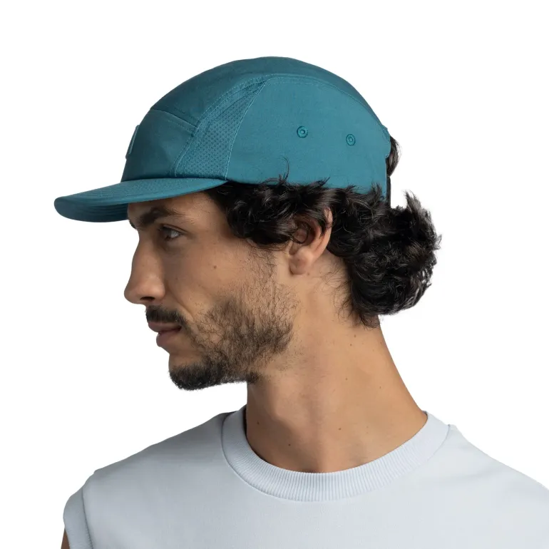 Buff 5 Panel Go Cap - Solid Teal