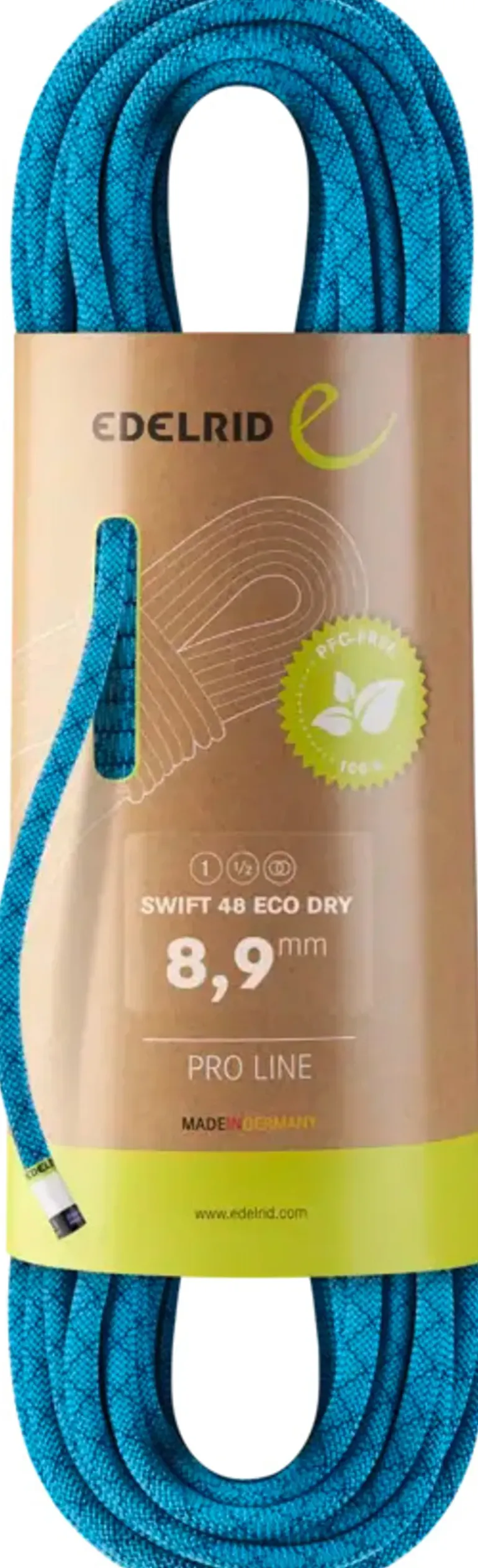 Edelrid Swift 48 Eco Dry 8.9mm x 60m Climbing Rope - Icemint