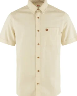 Fjallraven Mens Ovik Travel SS Shirt - Chalk White