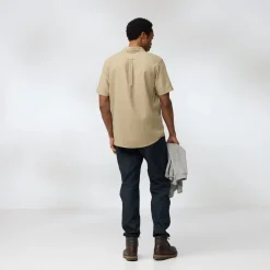 Fjallraven Mens Ovik Travel SS Shirt - Chalk White