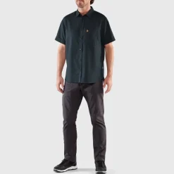 Fjallraven Mens Ovik Travel SS Shirt - Green