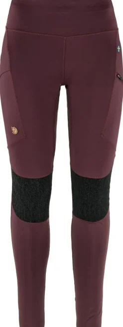 Fjallraven Womens Abisko Trekking Tights HD - Port