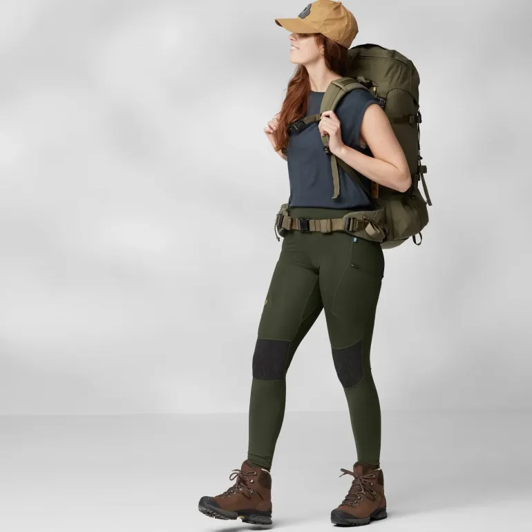 Fjallraven Womens Abisko Trekking Tights HD - Black