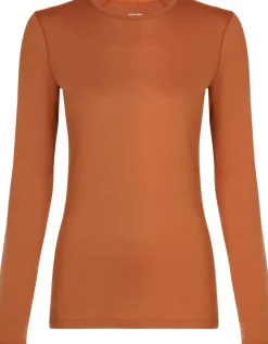 Icebreaker Womens 200 Oasis LS Crewe Top - Dusty Clay