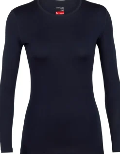 Icebreaker Womens 260 Tech LS Crewe - Midnight Navy