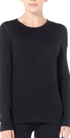 Icebreaker Womens 260 Tech LS Crewe - Midnight Navy