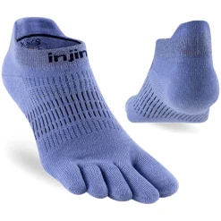 Injinji Womens Run Lightweight No Show Toe Socks - Bluebell