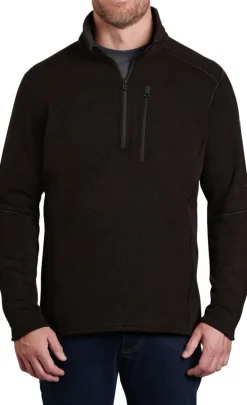 Kuhl Mens Interceptr 1/4 Zip Fleece - Charcoal