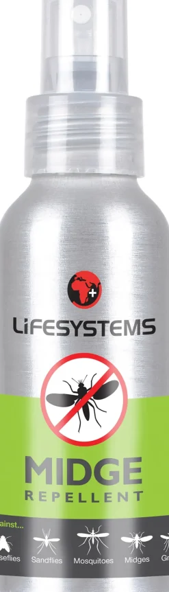 Lifesystems Midge DEET Free Repellent Spray - 100ml