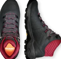 Mammut Womens Nova IV Mid GTX Boots - Black-Blood Red