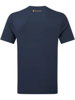 Montane Mens Abstract Mountain T-Shirt - Eclipse Blue