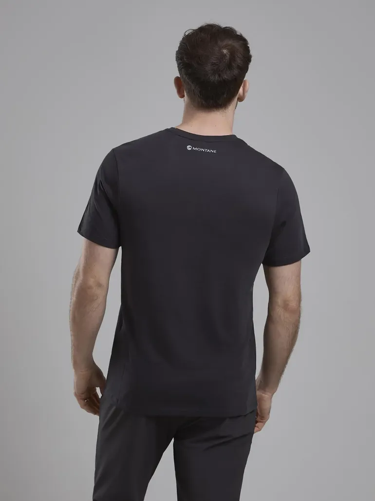 Montane Mens Abstract Mountain T-Shirt - Midnight Grey