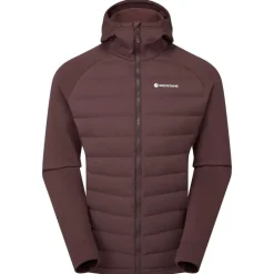 Montane Mens Composite Hoodie - Dark Garnet