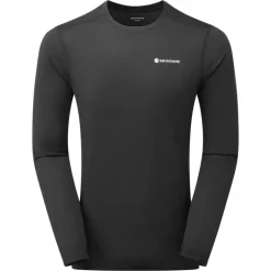 Montane Mens Dart Lite Long Sleeve T-Shirt - Black