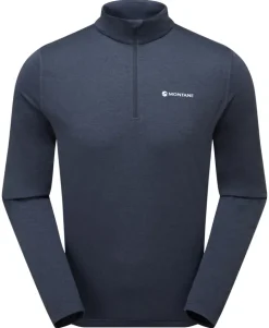Montane Mens Dart Zip Neck - Eclipse Blue