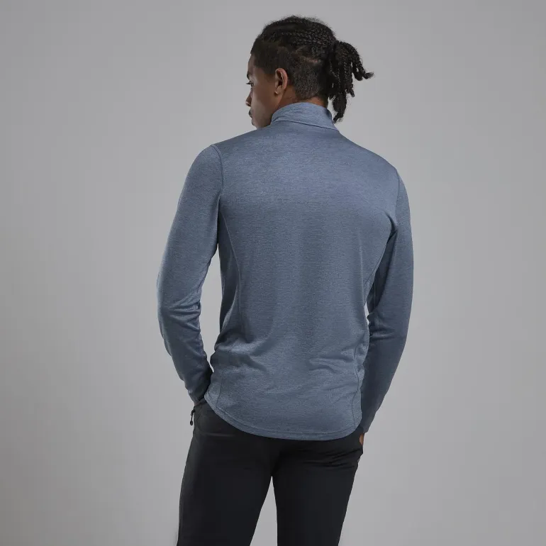 Montane Mens Dart Zip Neck - Stone Blue