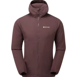 Montane Mens Fireball Lite Hoodie - Dark Garnet
