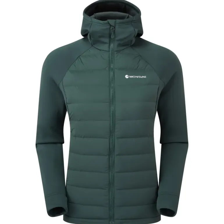 Montane Womens Composite Hoodie - Deep Forest