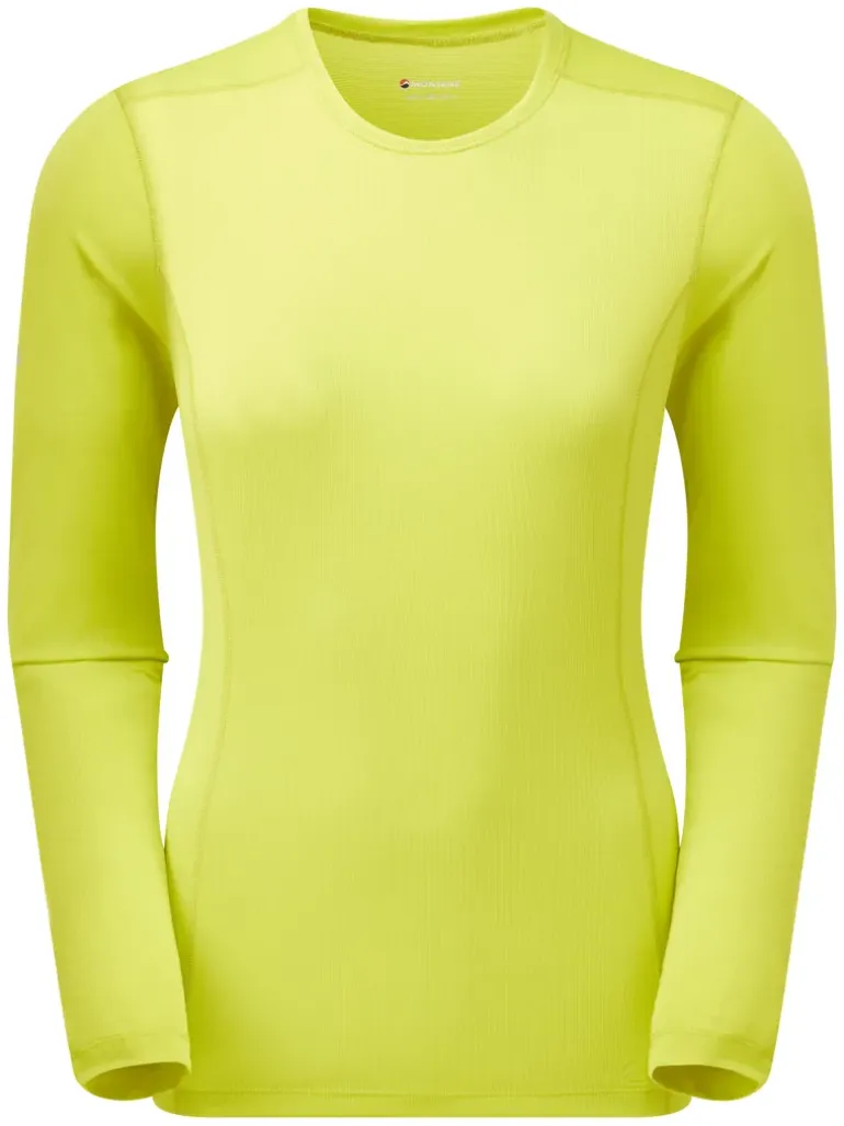 Montane Womens Dart Lite Long Sleeve T-Shirt - Citrus Spring