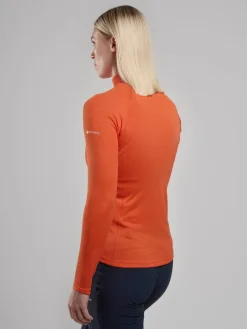 Montane Womens Dart Zip Neck - Tigerlily