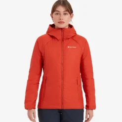 Montane Womens Respond Hoodie - Saffron Red
