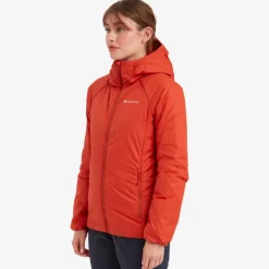Montane Womens Respond Hoodie - Saffron Red
