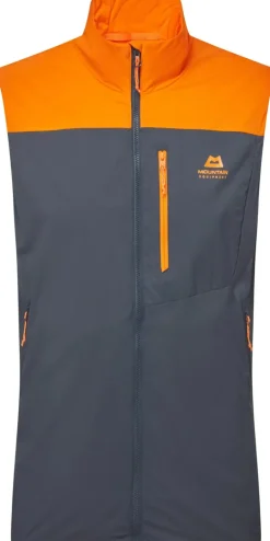 Mountain Equipment Mens Aerotherm Vest - Blue Nights-Ember