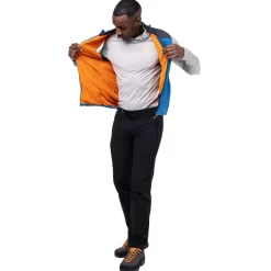 Mountain Equipment Mens Aerotherm Vest - Blue Nights-Ember