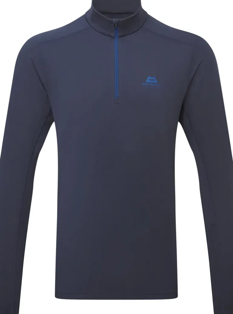 Mountain Equipment Mens Cerrig LS Zip-T - Cosmos