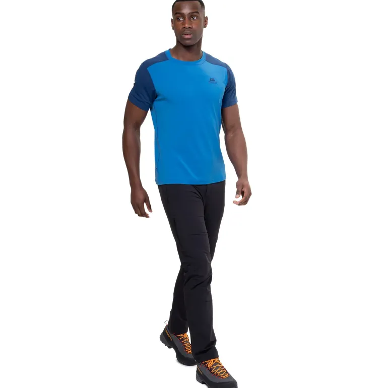 Mountain Equipment Mens Headpoint Block Tee - Atlantic-Admiral