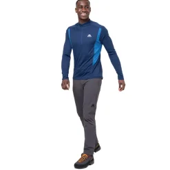 Mountain Equipment Mens Ignis LS Zip Tee - Admiral-Atlantic