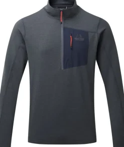 Mountain Equipment Mens Lumiko Zip-T Fleece - Ombre Blue-Cosmos