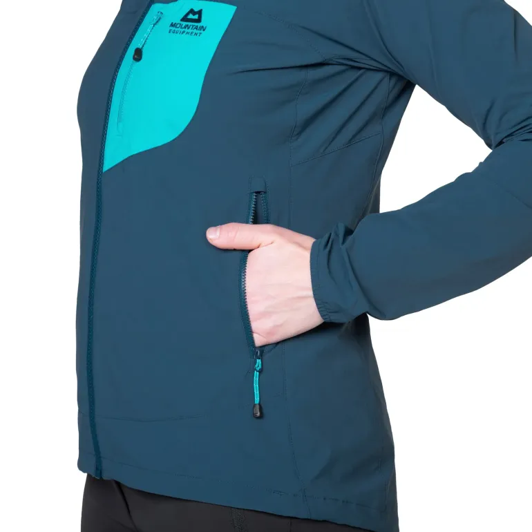 Mountain Equipment Womens Echo Hooded Jacket - Majolica-Topaz