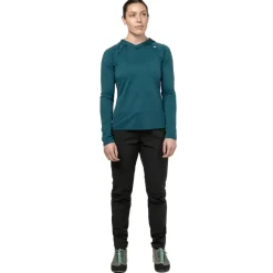Mountain Equipment Womens Glace Hooded Top - Aqua