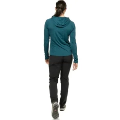 Mountain Equipment Womens Glace Hooded Top - Majolica Blue