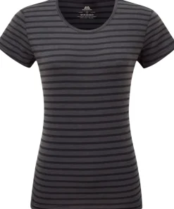 Mountain Equipment Womens Groundup Stripe Tee - Cosmos Stripe