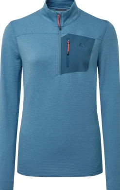 Mountain Equipment Womens Lumiko Zip T - Stellar-Majolica