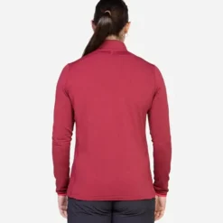 Mountain Equipment Womens Lumiko Zip T - Rhubarb-Capsicum