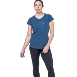 Mountain Equipment Womens Mountain Flower Tee - Aqua