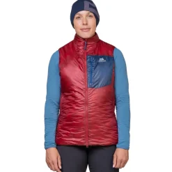 Mountain Equipment Womens Oreus Vest - Merlot-Admiral Blue