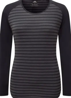 Mountain Equipment Womens Redline LS Tee - Cosmos Stripe-Cosmos