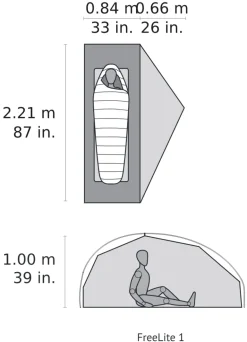 MSR FreeLite 1 Tent - Green