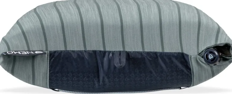 NEMO Fillo Wide Camping Pillow - Silt Stripe