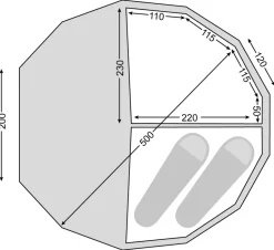 Nordisk Asgard 19.6m Inner Cabin Set