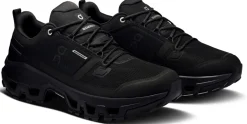ON Mens Cloudrock Low Waterproof Shoes - Black-Black