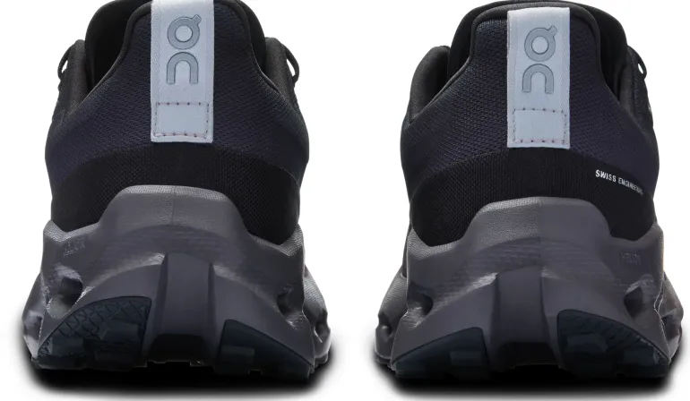 ON Mens Cloudsurfer Trail Waterproof Shoes - Black-Eclipse