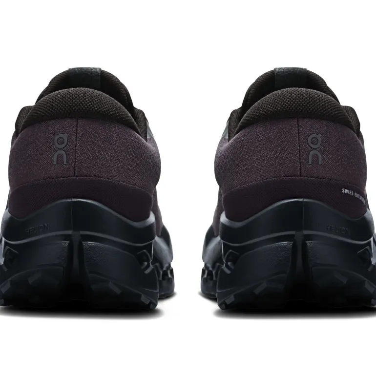 ON Womens Cloudsurfer Trail 2 WP Running Shoes - Black-Black