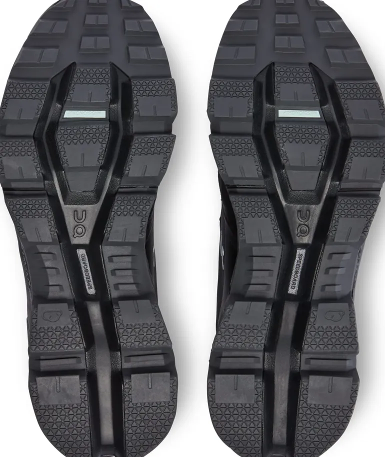 ON Womens Cloudwander Waterproof Hiking Shoes - Black-Eclipse