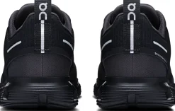 ON Womens Cloud 6 Waterproof Shoes - Black-Black